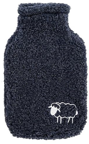 Hot Water Bottle Cover Made of Sheep's Wool 35 x 20 cm Blue