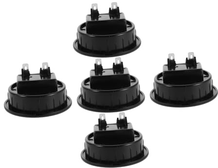 KONTONTY 5pcs Red Black Subwoofer Box Terminal with Spring Loaded Pin Connectors Quick Release Speaker Wire Terminal Block for Car Stereo and Home Audio Wiring