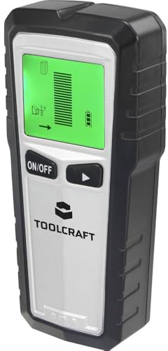 TOOLCRAFT Ortungsgerät BT-3216725 Geeignet für spannungsführende Leitungen, nicht eisenhaltiges Metall, Holz, eisenhalt