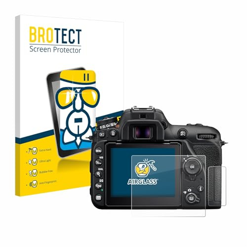 brotect Glass Film compatible with Nikon D7500 | Clear Screen Protection Made in Germany Glass-Film 9H Protection Scratch Resistant High Clarity