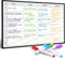 Aktionsplan Whiteboard von SmartPanda – Großer magnetischer Kalender, ideal für Lernpläne, Prüfungen, Hausarbeiten oder Diäten – Kühlschrank-Whiteboard Aufgabenplaner - in spanischer Sprache