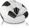 Ecopuf Sitzsack Ball - Bean Bag Ball - Sitzsäcke fur Gaming Sack - Zubehör für Fussball Kinderzimmer - Öko-Leder - 65x45cm, Schwarz E14