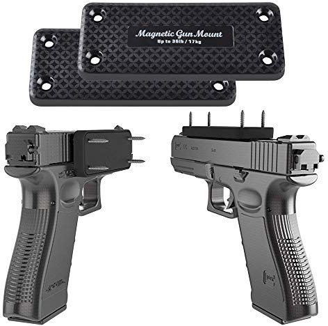 XFC-QGD, 36LBS Gun Magnethalter Holster Magnet Pistole Gewehr Verdeckte Auto nach Hause sicher unter Tabelle Gun Halter lädt Jagd (Farbe : 2 Pieces)