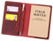 Leder-Notizbuchhülle für Feldnotizen, handgefertigtes Tagebucheinband für Moleskine Cahier Journal, Ledereinband mit Stifthalter, passend für 8,9 x 14 cm Taschennotizbuch, Weinrot