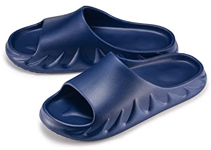 ESTRO Claquette Femme Été Claquettes - Claquette Homme Claquette Plastique Femme Claquette Piscine Femme Sandale Piscine Homme F97 (44, Bleu Foncé 3)