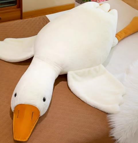 Ryttir Giant Goose Plush - 63 Extra Soft Ducks Stuffed Animal Hugging Pillow with Rotund Belly,Safety Nursery Decor & Sensory Comfort Toy,Cuddle Christmas Companion for Kids