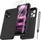 Qasyfanc Handyhülle für Xiaomi Redmi Note 12 Pro 5G Hülle mit 2 Stück Schutzfolie, Silikon Case Ultra Dünn Microfiber Kameraschutz Schutzhülle für Xiaomi Redmi Note 12 Pro 5G (Schwarz)