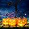 Halloween Kürbis Windlicht Deko, 8 Stück wasserdichte LED Kürbislaternen Lichterketten, Singender Sprechender Kürbis Animatronic Kürbisse Gruselspielzeug Scherz Kürbis Lichter für Halloween Party