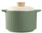 Cazuela grande Olla de barro Cuencos de cerámica con tapa Olla antiadherente for cocinar resistente al calor Olla for sopa Utensilios de cocina Estufa Plato redondo fácil de limpiar con asas for cena