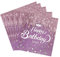 Servietten Happy Birthday, 40 Stück Lila Diamant Geburtstag Serviette, Tischdeko Party Dekorationen für Servietten Kindergeburtstag Frau Mädchen Geburtstag Party Deko,33 * 33cm (Lila)
