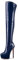 Aachcol Sopra il Ginocchio Spillo Stivali Piattaforma Stivali Alti Fino Alla Coscia Rotonda Punta Cerniera Sexy Dress Alto High Tacco Heel Stivali Blu Navy 42 EU