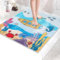 EIVINJE Tapis de Douche Antiderapant 60x60 cm - Tapis de Bain Antiderapant Carré en PVC Loofah Doux et Confortable, Tapis Antidérapant Douche avec Trous de Drainage, Séchage Rapide