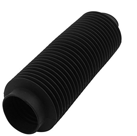sourcing map 50 mm Innen-Ø Maschinen Schwarz Gummi Flexibilität Wellpappe Hülse Faltenbalg DE de