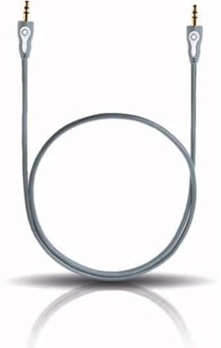 OEHLBACH Klinkenstecker SL 1m 3,5mm 3,5mm grau Audiokabel 3,5mm Stecker 3,5mm Stecker 1m