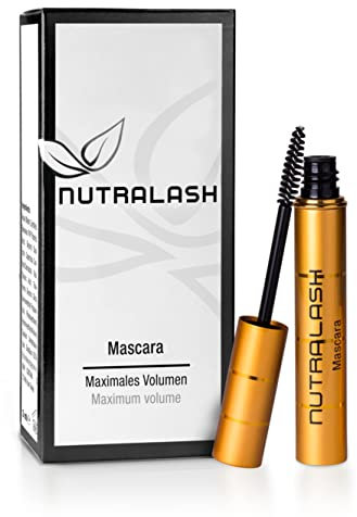 Nutralash Mascara – Tiefschwarze Wimperntusche für Maximales Volumen I Für voluminöse, lange Wimpern I Pflegende Wimperntusche mit Hyaluronsäure I 5ml