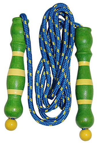 COM-FOUR® Corde à sauter pour enfants - longueur 220 cm - corde à sauter réglable - corde à sauter avec poignée - bande de saut [la sélection varie] (01 pièces - colorées)