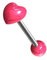 Piercing Langue Coeur Acier Chirurgical Inoxydable Anti Allergique Barbell VENUS Rose LOVEPIERCING