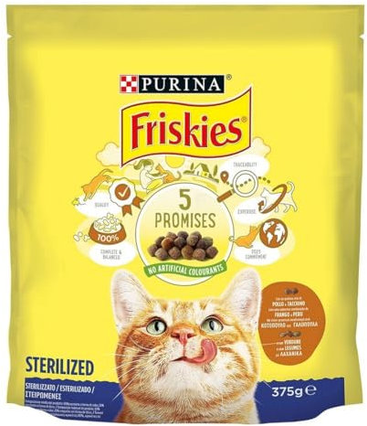Friskies Sterilisierte Katzen Truthahn und Huhn Purina, 375g