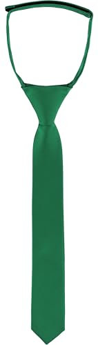 Ladeheid Kinder Jungen Krawatte KJ (31cm x 4cm, Dunkelgrün)