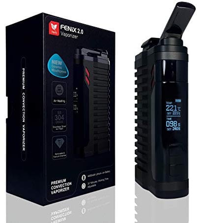 Vaporizzatore FENiX 2.0 evaporatore premium per erbe ed estratti + camera in titanio + 100% convezione *NERO*