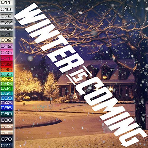 Winteraufkleber Winter is Coming Winterauto Schnee Sticker Heckscheibe Winterbude Winterwagen Aufkleberwinter