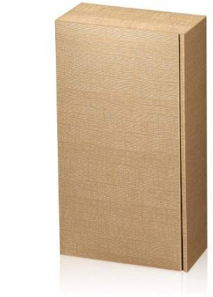 10 Stück Weinkarton, Weinverpackung, Flaschenkarton Fineline Gold für Zwei Flaschen Wein/Sekt