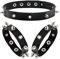 Manfnee Punk Gothic Armband Spike Niet Manschette Armreif Metall besetzt Armband Halsreif verstellbar