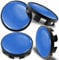 Biomar Labs 4 x 68mm Nabendeckel Kompatibel mit BMW 36136783536 Felgendeckel Radnabenabdeckung Nabenkappen Felgenkappen Radkappen Alufelgen Blau CBZ 7