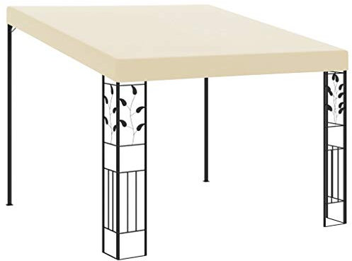 Tidyard Gartenpavillon, Wand Anbau Pavillon Überdachung Partyzelt Pergola Garten Terrasse Terrassenpavillon Sonnenschutz Gartenzelt 3 x 3 x 2,5 m