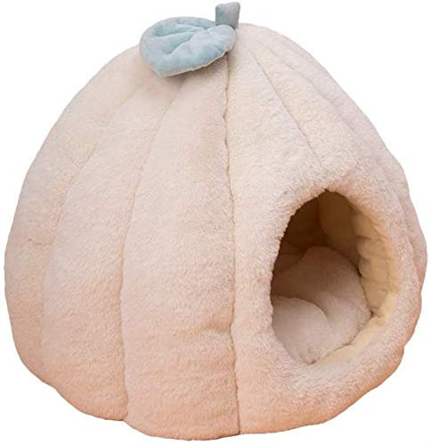 DHGTEP Winter Fluffy Cotton Beheizte Haustier Katze Hundehaus Bett, Weiche Katze Höhle Iglu Mit Abnehmbaren Waschbaren Gemütlichen Matte Für Kleine Mittlere Katzen Hunde Bett
