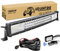 RIGIDON Gebogene Led lichtleiste kfz mit 12v kabelbaum kit, 22 Zoll 55cm 270W Offroad Beleuchtung Led bar für Auto SUV ATV, UTV, LKW 4x4, Fahrzeuge, 6000K Weiß led arbeitsscheinwerfer