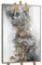 YS-Art Luxus Abstrakt Acryl Gemälde auf Leinwand Melodie handgemalt Wandbilder Wohnzimmer modern Wohndekor Büro Lobby schwarz Gold Bild echte Kunst 120x80 cm