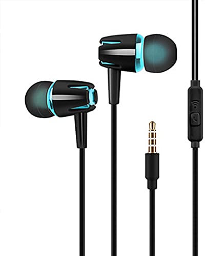 Ailan Kopfhörer In-Ohr laufende Sport-Kopfhörer 3.5mm Tragbares Telefon Earbuds mit Mikrofon verkabelt