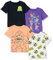 Amazon Essentials Disney | Marvel | Star Wars Boys' Short-Sleeved T-Shirt Tops (Previously Spotted Zebra), Pack of 4, Star Wars Move Along, 5 Years