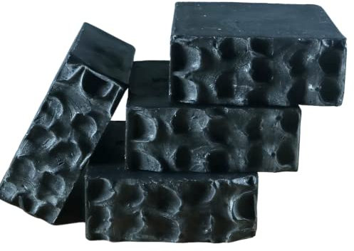 Activated Charcoal & Bentonite Clay Face And Body Soap, Unscented Detoxifying Natural And Vegan, No Artificial Colouring For Men And Women (130g)