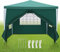 Sonnewelt Pabellón 3x3 m Carpa de Fiesta Impermeable Lona de PE Carpa de Festival Resistente a los UV Carpa de Jardín 100g/m² Carpa de Cerveza con 4 Partes Laterales Verde