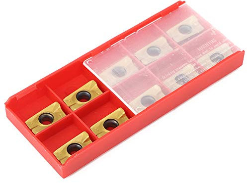 Wendeschneidplatten,Apkt 1604,Woodturning Fast Schaftfräser Hartmetallschneider 10 Stück Apmt1604 Fräseinsätze Hartmetall-Drehmaschine Dreheinsätze 1550Hrc Härte