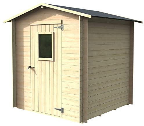 La zappa Casetta in legno con porta e finestra deposito da giardino per attrezzi Made in Italy 200 x 200 x h 217 cm
