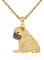 TANGPOET Mops Geschenke für Mops Liebhaber Sterling Silber Mops Kette Hund Anhänger Schmuck Mops Geschenke für Damen Mädchen