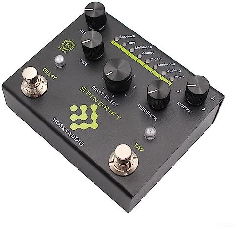 Mosky - Perilla de selección de retardo digital de 8 modos con pedal de efecto de guitarra TAP