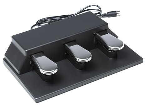 Fame TP-100 Triple Pedal, Sustain Pedal, kompatibel mit SP-15 & KeymaXX SP-1