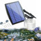 RISINGUP Solar Pond Aerator, Solar Oxygen Air Fountain Pump with Air Bubble Stones, 3 Modes Solar Powered Aerator Kit for Pond and Garden