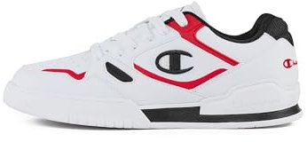 Champion 3 Point Tech Low, Herren-Sneakers, Weiß/Rot/Schwarz (WW012), 45 EU, Weiß Rot Schwarz Ww012, 45 EU