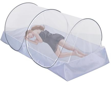 Filet de camping en maille pliable anti-moustique, moustiquaire portable - Gadget d'extérieur pour parcs, plages, patio, jardin, forêts, équipement de camping