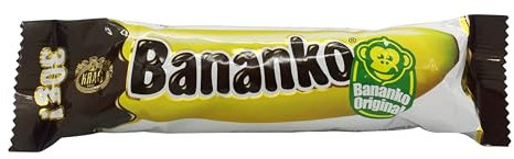 Kraš Bananko 120g - Mini bananes en mousse enrobées de chocolat irrésistiblement délicieuses - Offrez-vous chaque bouchée de bonheur sucré ! Paquet de 5 (30G, 9 Pack)