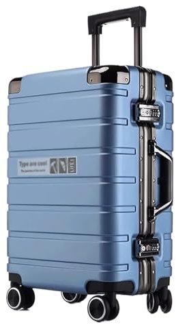 ASHSDI Koffer Reisekoffer Trolley Hartschalenkoffer, Aufgegebenes Gepäck, Koffer Mit Spinnerrädern, Handgepäck Für Damen Und Herren Boardcase Handgepäck (Color : H, Size : 24)