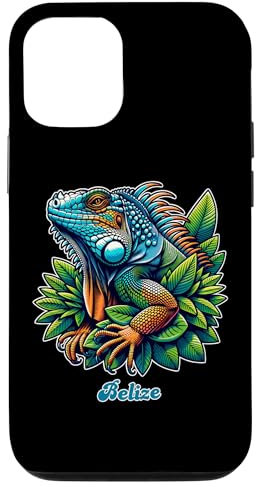 Hülle für iPhone 15 Belize Bunte Leguane