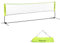 SPORTNOW Filet de Badminton, Filet Portable pour Volley-Ball, Pickleball et Tennis, Hauteur Ajustable de 107 à 155 cm, avec Sac de Transport, Cadre métallique, Noir, Jaune