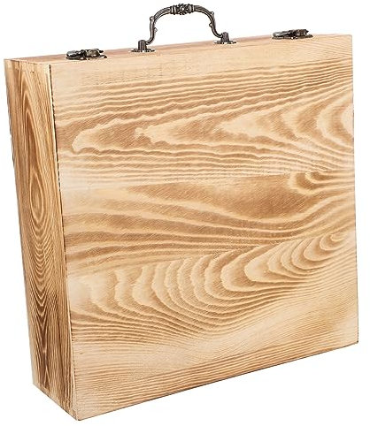 VILLFUL Holzkiste Mit Deckel Zur Aufbewahrung Von Schmuck Und Andenken Vintage Holzbox Für Ringe Ohrringe Halsketten Und Armbänder Schönes Aussehen Und Praktisch Für Täglichen Gebrauch