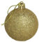 24 Bolas de Navidad 5 cm, Adornos Arbol Navidad con Cordón, Mate, Brillante Bolas Navidad, para Decoracion Navidad, Boda (Dorado Purpurina)